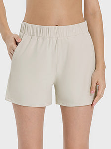 Elastic Waist Active Shorts