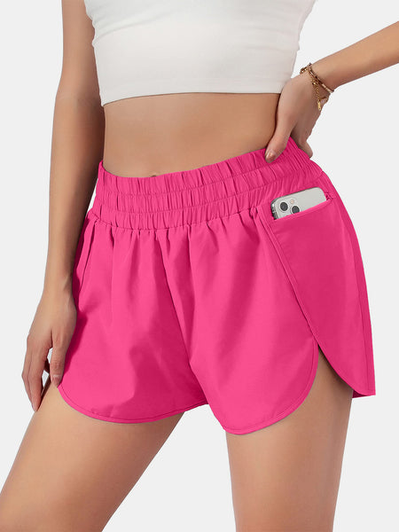 Elastic Waist Active Shorts