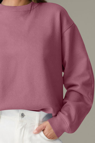 Round Neck Long Sleeve Sweatshirt