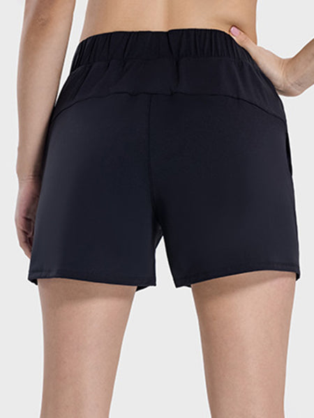 Elastic Waist Active Shorts