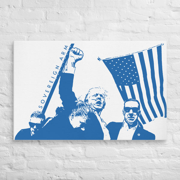 Trump Sovereign Arm Blue Canvas