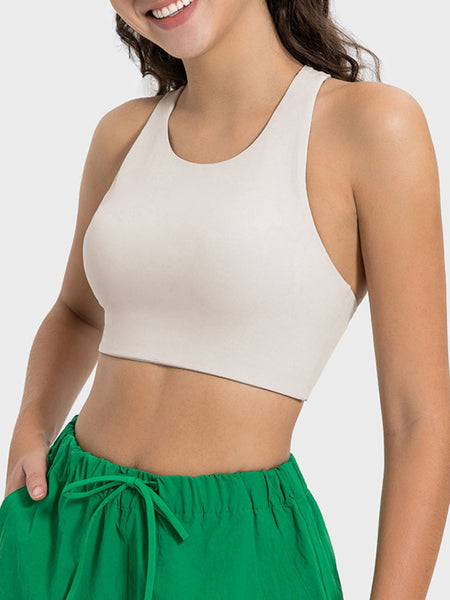 Cutout Round Neck Active Tank