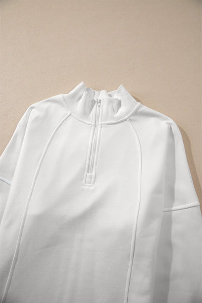 Half Zip Long Sleeve Sweatshirt