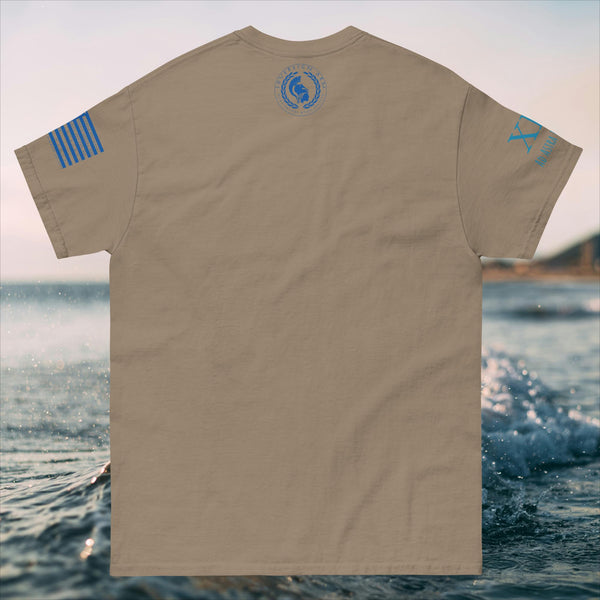 Solar Waves and Mountain Blue Men's classic tee