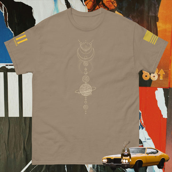 Solar System Line Art v.13 Men's classic tee