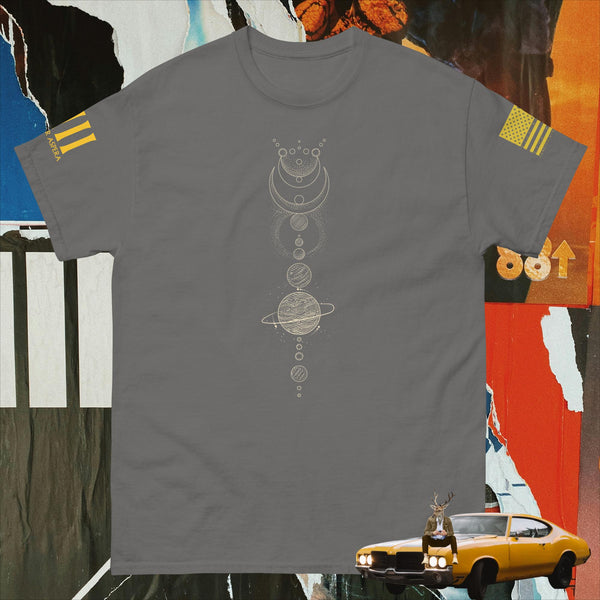 Solar System Line Art v.13 Men's classic tee