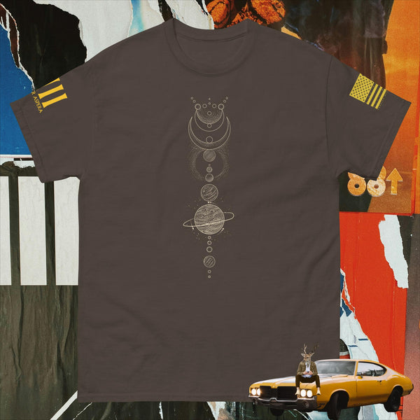 Solar System Line Art v.13 Men's classic tee