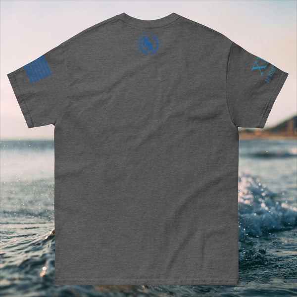 Solar Waves and Mountain Blue Men's classic tee