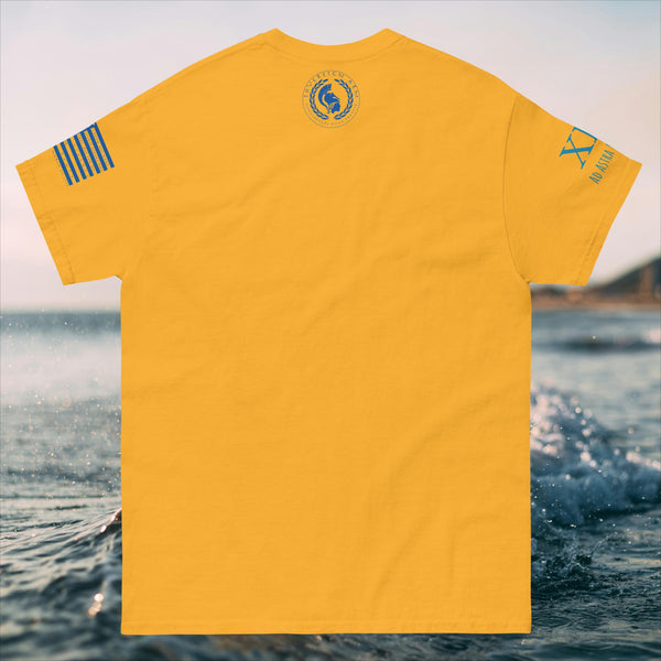 Solar Waves and Mountain Blue Men's classic tee