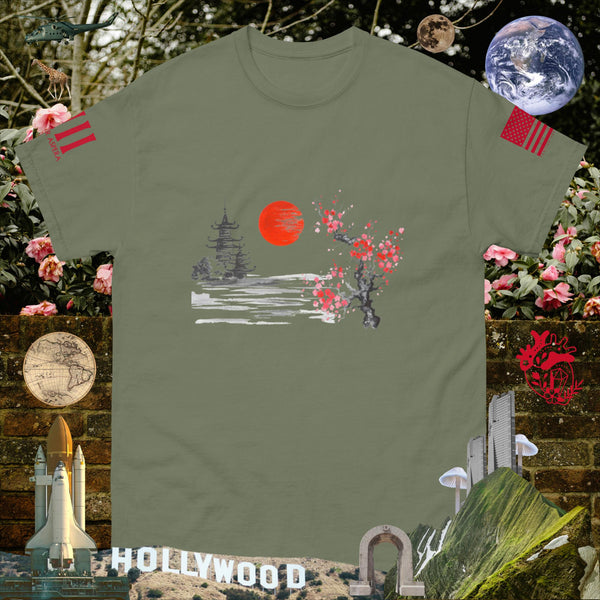 Solar Cherry Blossoms v1.4 Men's classic tee