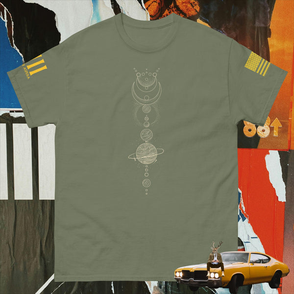 Solar System Line Art v.13 Men's classic tee