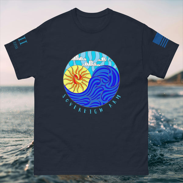 Sun and ocean Solar Men's classic tee