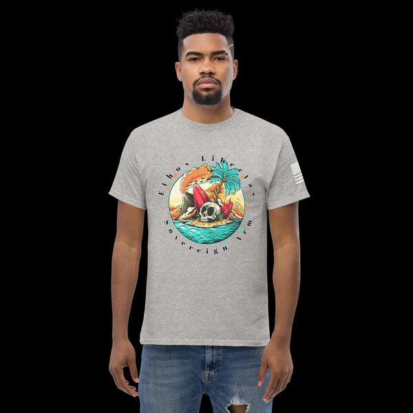 sovereignarm.com Sport Grey / S Surf Art V1.0 Ethos Libertas Men's classic tee