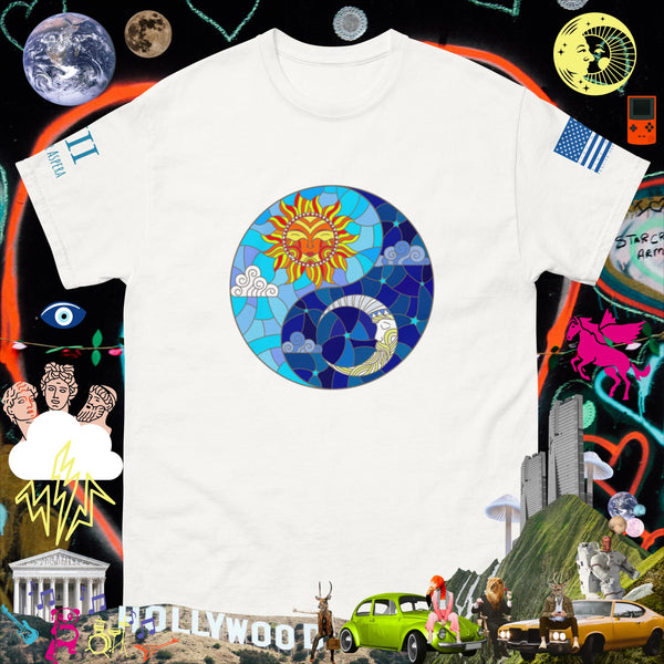 Sun and moon Solar Lunar YIn Yang Men's classic tee