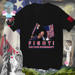 Trump Sovereign Arm Pump Fight! For your Sovereignty Short Sleeve T-shirt