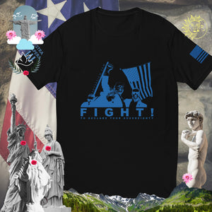 Trump Sovereign Arm Pump FIGHT! to declare your sovereignty  Short Sleeve T-shirt