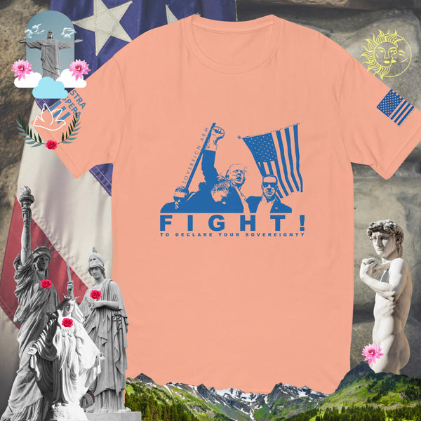 Trump Sovereign Arm Pump FIGHT! to declare your sovereignty  Short Sleeve T-shirt