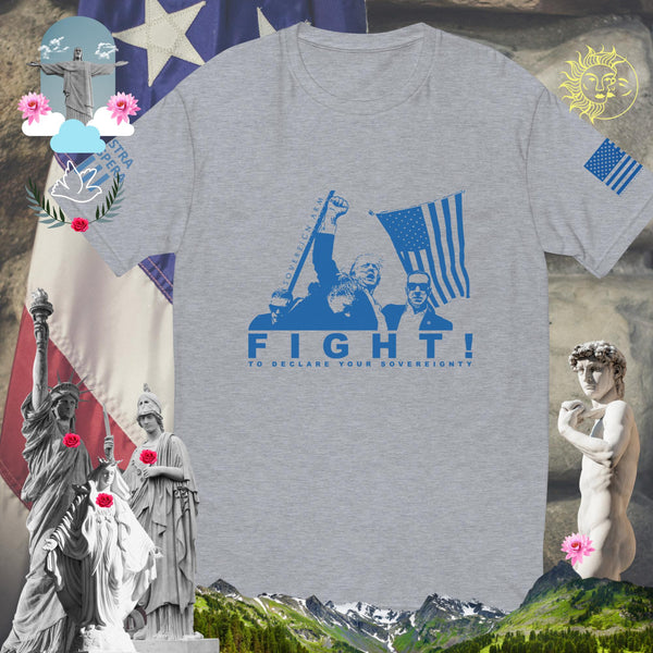 Trump Sovereign Arm Pump FIGHT! to declare your sovereignty  Short Sleeve T-shirt