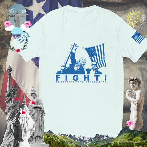 Trump Sovereign Arm Pump FIGHT! to declare your sovereignty  Short Sleeve T-shirt