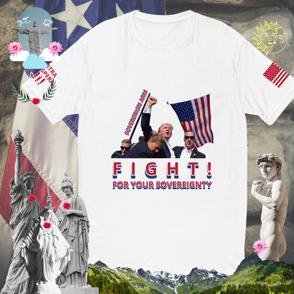 Trump Sovereign Arm Pump Fight! For your Sovereignty Short Sleeve T-shirt