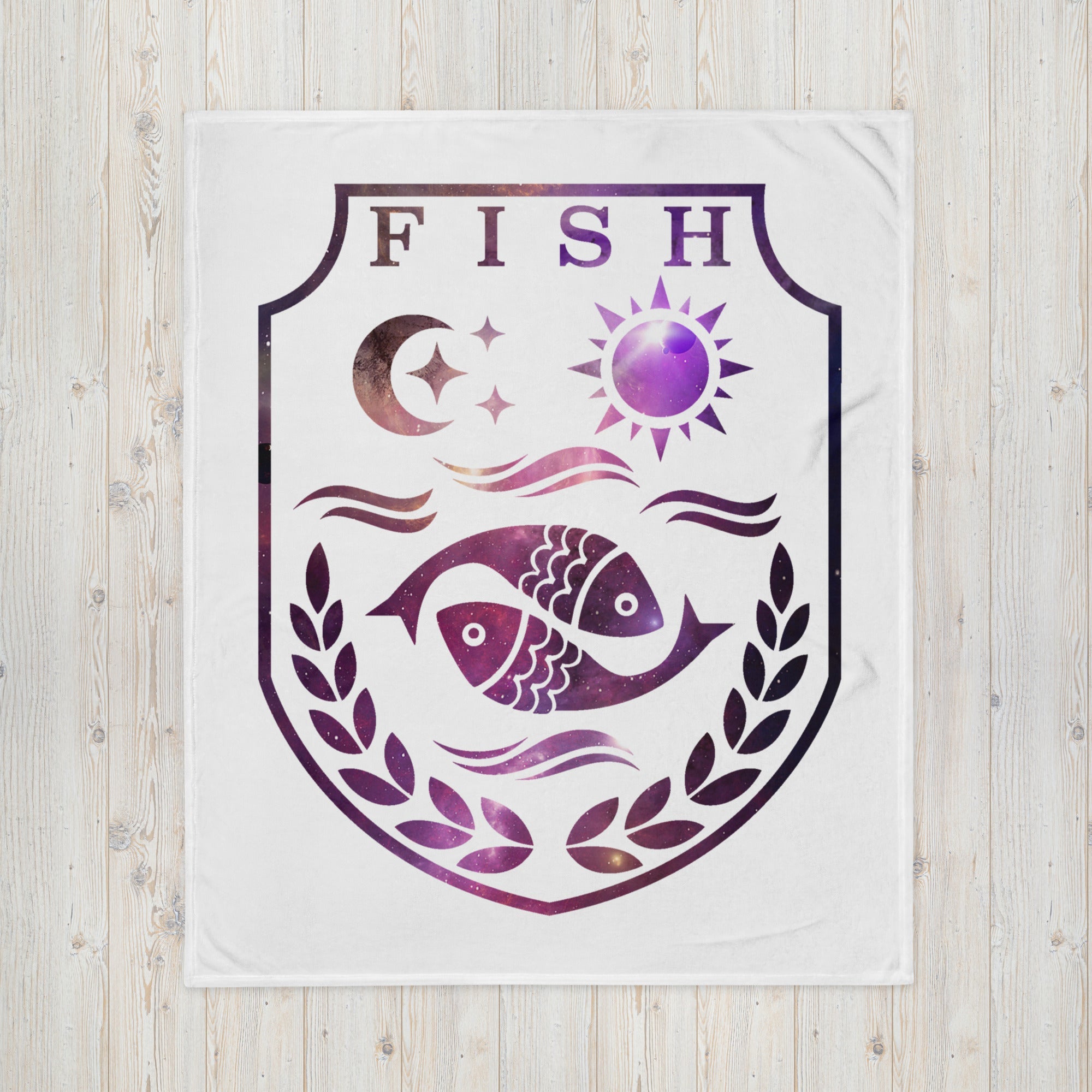 sovereignarm.com 50″×60″ Fish Family Crest Throw Blanket