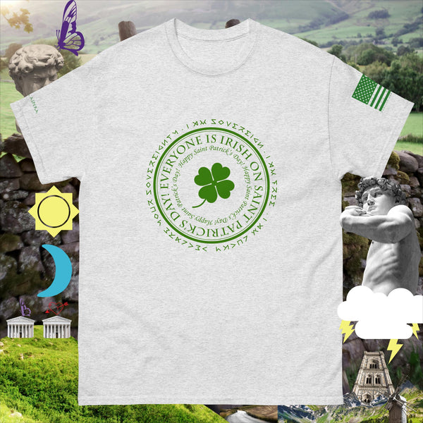 sovereignarm.com Ash / S Irish luck Everyone is Irish Men's classic tee