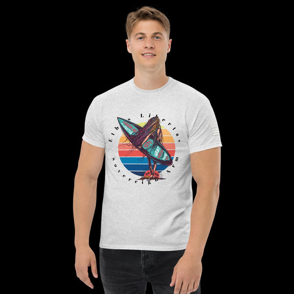 sovereignarm.com Ash / S Surf Art V.12 Men's classic tee