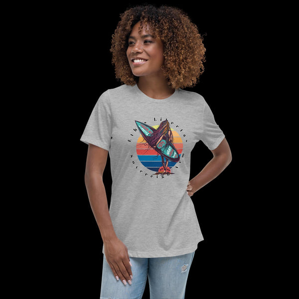 sovereignarm.com Athletic Heather / S Surf Art V1.1 Women's Relaxed T-Shirt