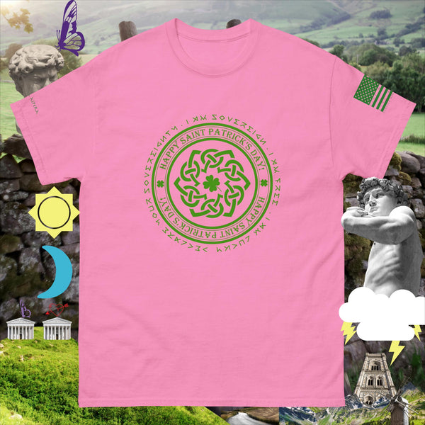 sovereignarm.com Azalea / S Irish Luck Celtic Weave I am Lucky Men's classic tee