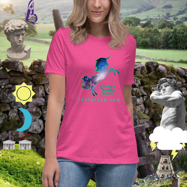 sovereignarm.com Berry / S Believing in yourself is magickal Women's Relaxed T-Shirt