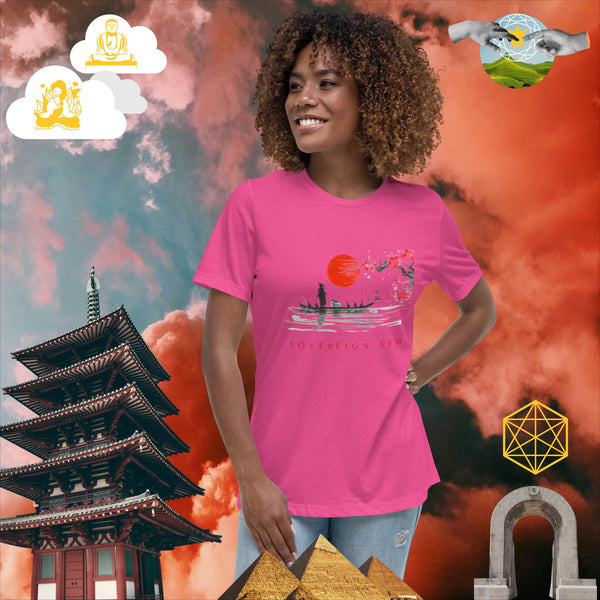 sovereignarm.com Berry / S Solar Cherry Blossoms v1.1 Women's Relaxed T-Shirt