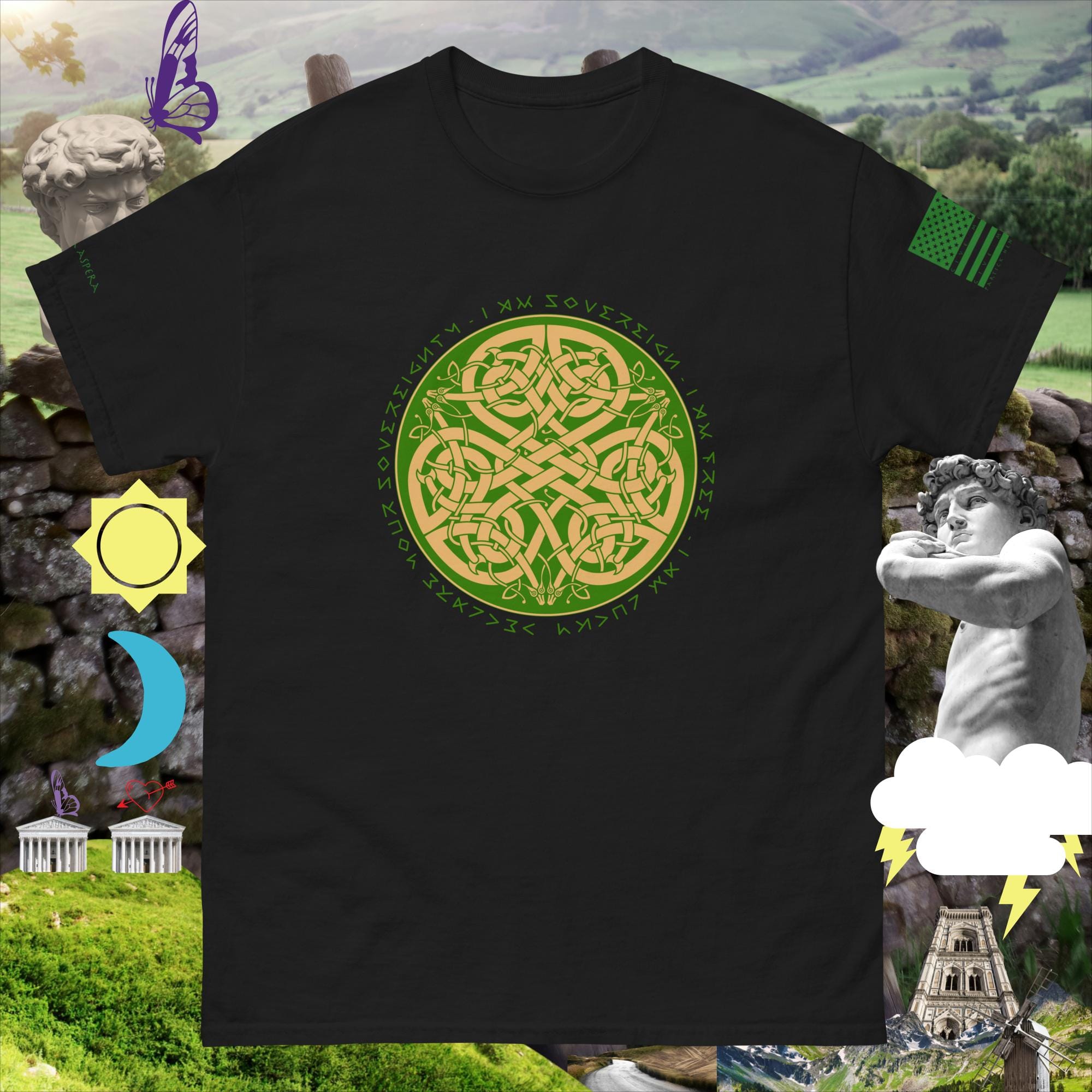 sovereignarm.com Black / S Irish luck Celtic Knot Men's classic tee