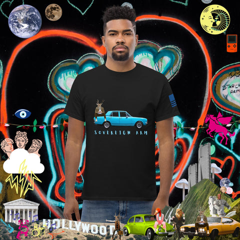 sovereignarm.com Black / S Pop Art Blue Car Men's classic tee