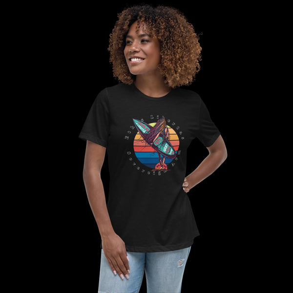 sovereignarm.com Black / S Surf Art V1.1 Women's Relaxed T-Shirt