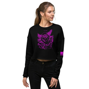 sovereignarm.com Black / S The Lovers, Eros and Psyche Crop Sweatshirt