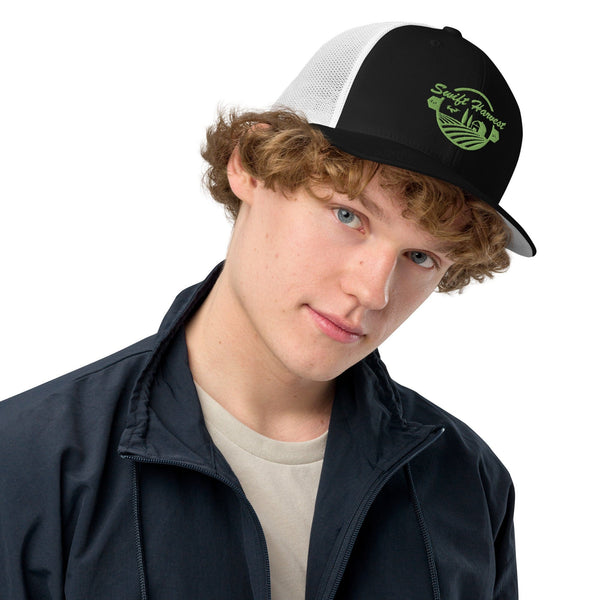 sovereignarm.com Black/White Swift Harvest Closed-back trucker cap