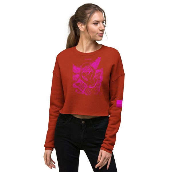 sovereignarm.com Brick / S The Lovers, Eros and Psyche Crop Sweatshirt