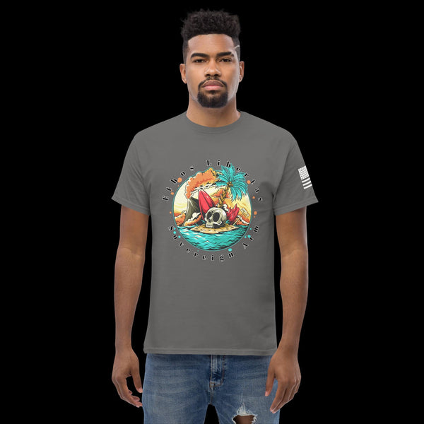 sovereignarm.com Charcoal / S Surf Art V1.0 Ethos Libertas Men's classic tee