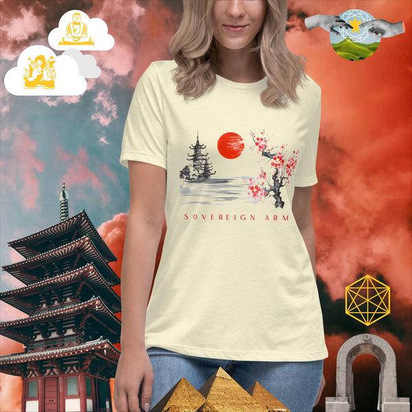 sovereignarm.com Citron / S Solar Cherry Blossoms v1.0 Women's Relaxed T-Shirt