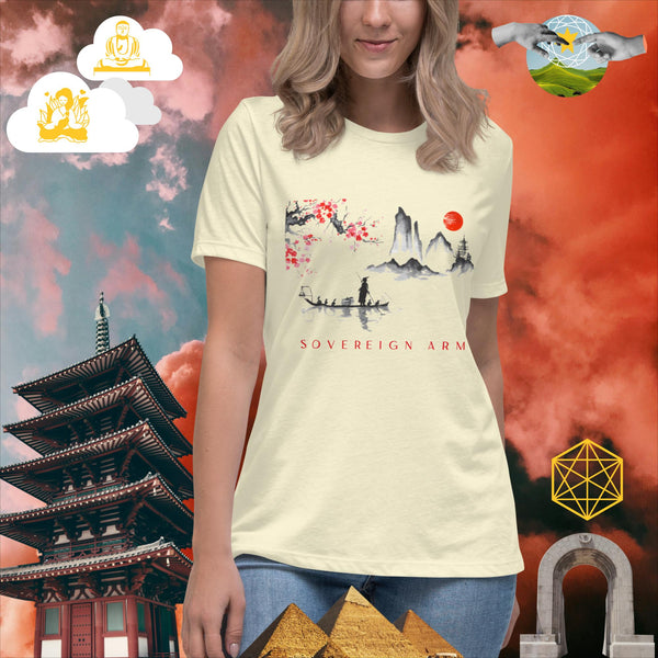 sovereignarm.com Citron / S Solar Cherry Blossoms v1.4 Women's Relaxed T-Shirt