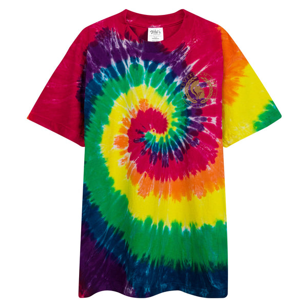 sovereignarm.com Classic rainbow / S Sovereign arm seal Oversized tie-dye t-shirt