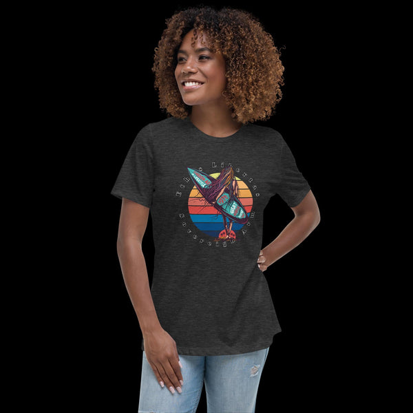 sovereignarm.com Dark Grey Heather / S Surf Art V1.1 Women's Relaxed T-Shirt