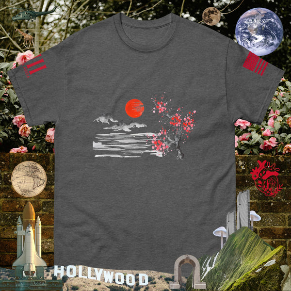 sovereignarm.com Dark Heather / S Solar Cherry Blossoms v1.2 Men's classic tee