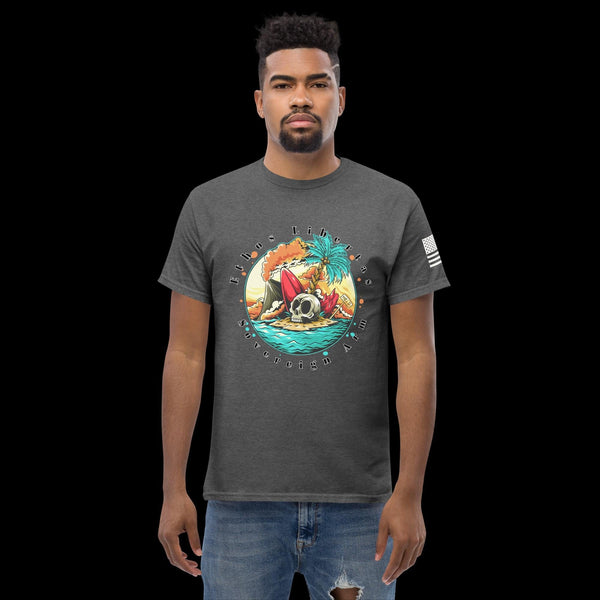 sovereignarm.com Dark Heather / S Surf Art V1.0 Ethos Libertas Men's classic tee