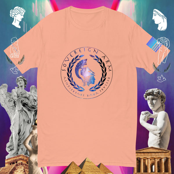 sovereignarm.com Desert Pink / XS Declare your Sovereignty space Short Sleeve T-shirt