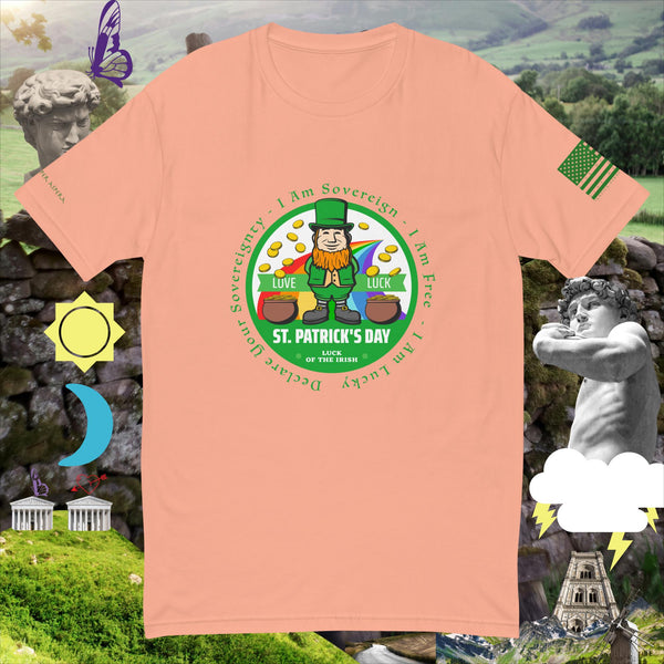 sovereignarm.com Desert Pink / XS Irish luck charm I am lucky Short Sleeve T-shirt