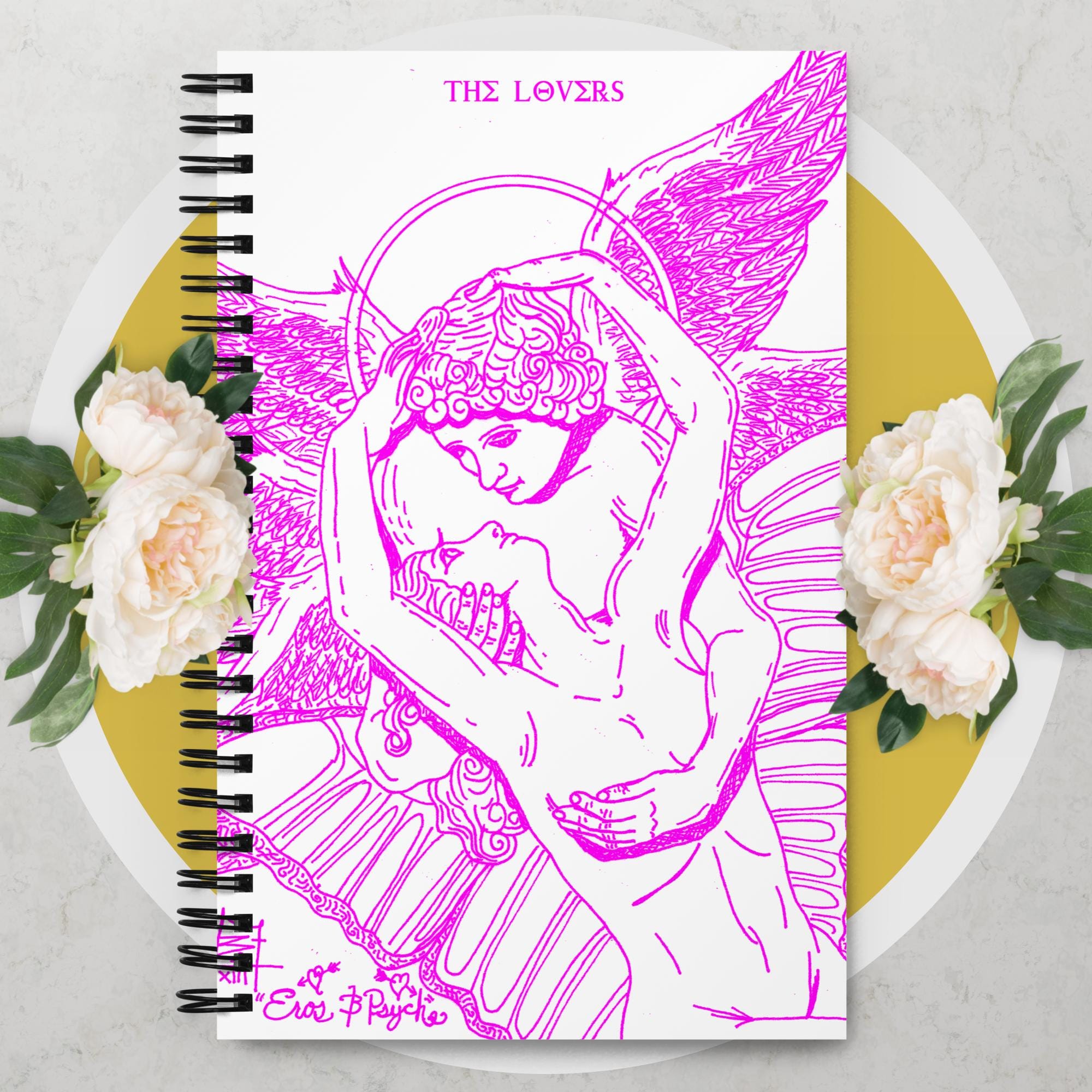 sovereignarm.com Eros and Psyche Spiral notebook