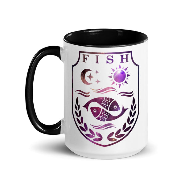 sovereignarm.com Fish Family Christmas Mug with Color Inside