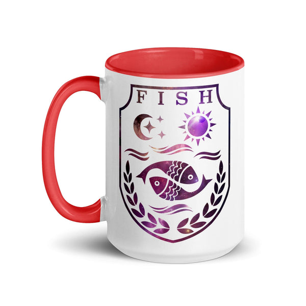 sovereignarm.com Fish Family Christmas Mug with Color Inside