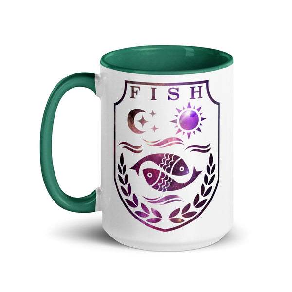 sovereignarm.com Fish Family Christmas Mug with Color Inside